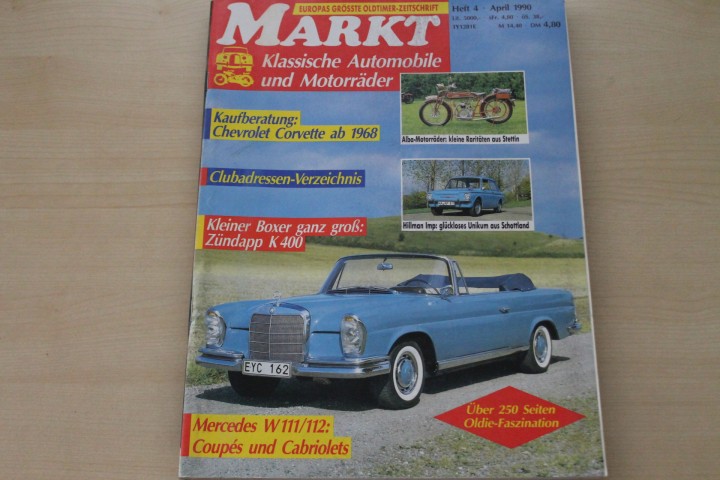 Deckblatt Oldtimer Markt (04/1990)